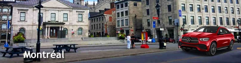 Bannière localisation concessionnaires Automobile Montréal