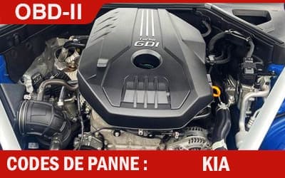 Codes de panne OBD2 KIA