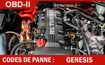 Codes de panne OBD2 Genesis