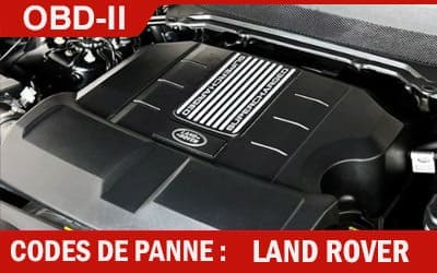 Codes de panne OBD2 Land Rover