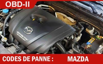 Codes de panne OBD2 Mazda