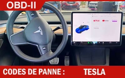 Codes panne OBD2 Tesla