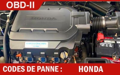 Moteur Honda codes de panne