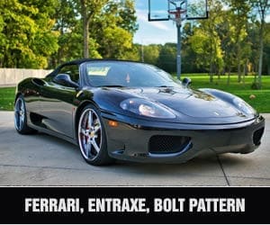 Bannière Entraxe Bolt Pattern Ferrari