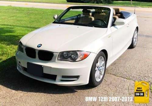 BMW 128i HUILE 5W-30
