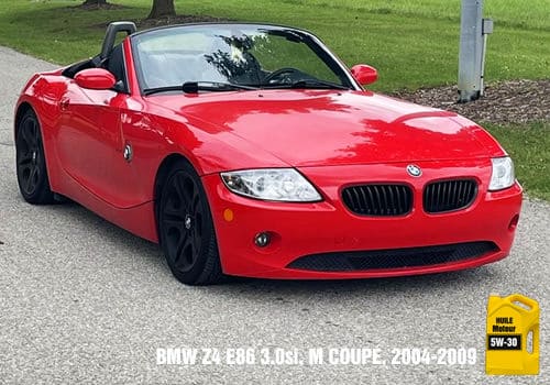 Huile pour BWZ Z4 E86 2004 À 2009 BMW Z4 Rouge COUPE HUILE 5W-30