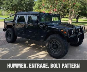 Bannière Entraxe Bolt Pattern Hummer