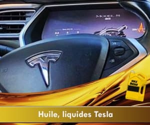 Bannière huile à Moteur Tesla